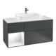 V&B Waschtischunterschrank Wandbeleuchtung Finion 120cm, Pl w m, Rg l g w La, md bl. m Lac-1