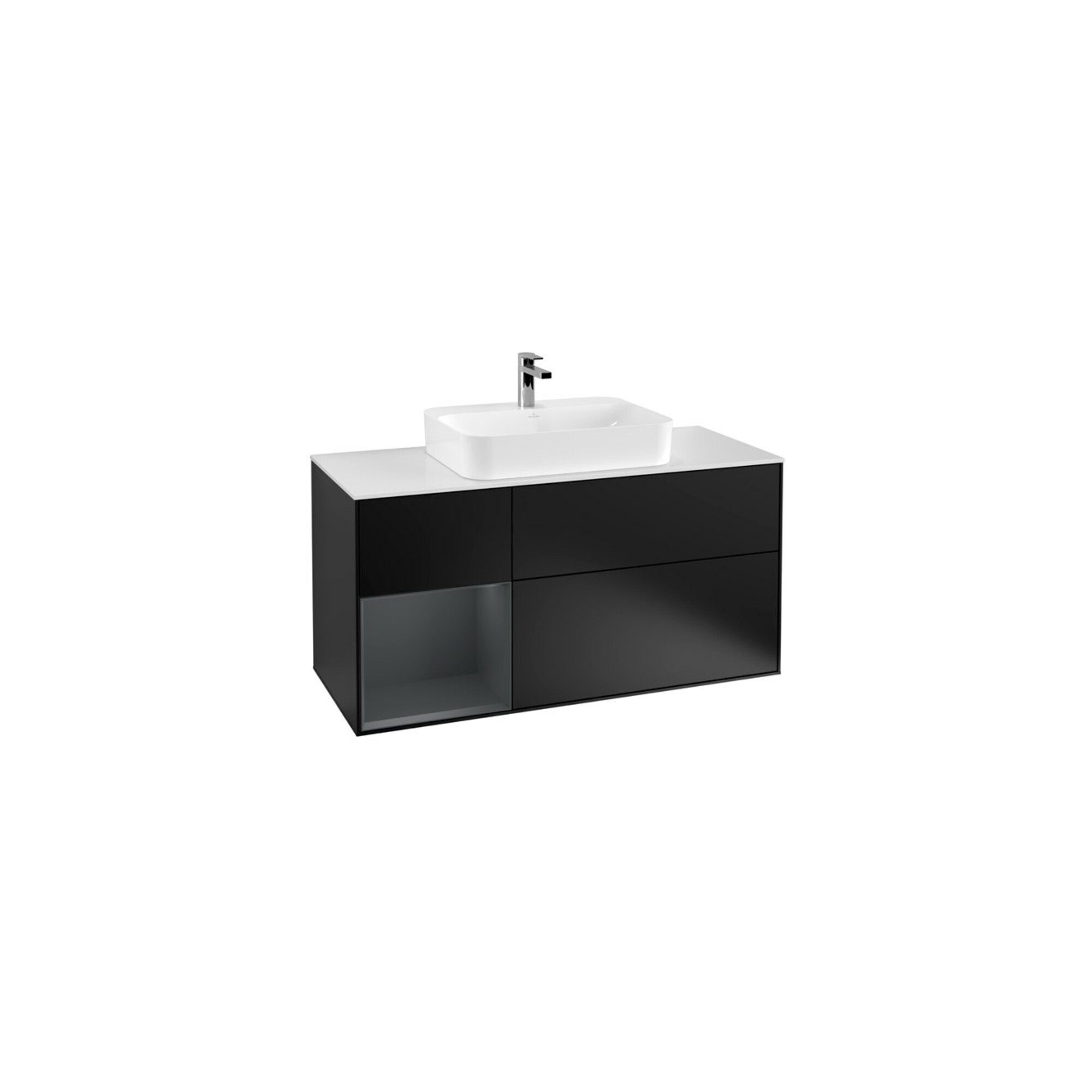 V&B Waschtischunterschrank Wandbeleuchtung Finion 120cm, Pl w m, Rg l md b m La, bla m Lac ; Villeroy & Boch