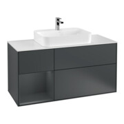V&B Waschtischunterschrank Wandbeleuchtung Finion 120cm, Pl w m, Rg l md b m La, md b m La