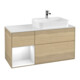 V&B Waschtischunterschrank Wandbeleuchtung Finion 120cm, Pl w m, Rg li glo wh. Lac, Oa ven-1