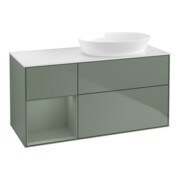 V&B Waschtischunterschrank Wandbeleuchtung Finion 120cm, Pl w m, Rg Oli. m Lac, Oli. m Lac