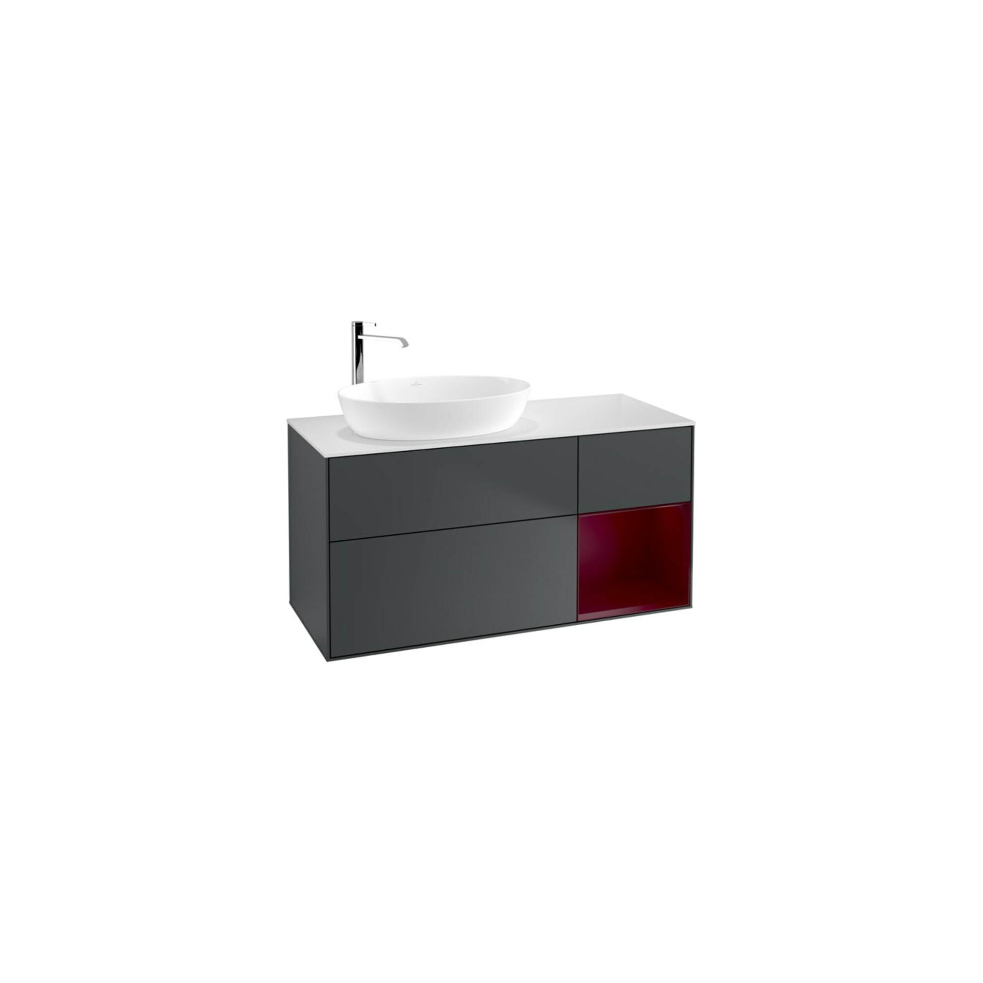 V&B Waschtischunterschrank Wandbeleuchtung Finion 120cm, Pl w m, Rg Peo m La, md bl. m Lac ; Villeroy & Boch