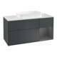V&B Waschtischunterschrank Wandbeleuchtung Finion 120cm, Pl w m, Rg r A m, md bl. m Lac-1