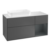 V&B Waschtischunterschrank Wandbeleuchtung Finion 120cm, Pl w m, Rg r md b m La, A m