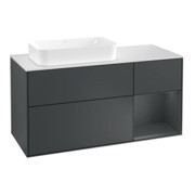 V&B Waschtischunterschrank Wandbeleuchtung Finion 120cm, Pl w m, Rg r md b m La, md b m La