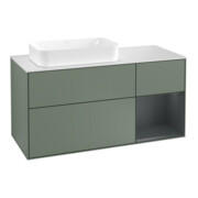 V&B Waschtischunterschrank Wandbeleuchtung Finion 120cm, Pl w m, Rg r md b m La, Ol m Lac