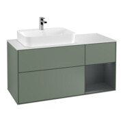 V&B Waschtischunterschrank Wandbeleuchtung Finion 120cm, Pl w m, Rg r md b m La, Ol m Lac