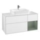 V&B Waschtischunterschrank Wandbeleuchtung Finion 120cm, Pl w m, Rg r Ol m La, glo wh. Lac-1