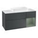 V&B Waschtischunterschrank Wandbeleuchtung Finion 120cm, Pl w m, Rg r Ol m La, md b m Lac-1