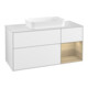 V&B Waschtischunterschrank Wandbeleuchtung Finion 120cm, Pl w m, Rg re Oa ven, glo wh. Lac-1