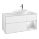 V&B Waschtischunterschrank Wandbeleuchtung Finion 120cm, Pl w m, Rg wh. m Lac, glo wh. Lac-1