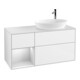 V&B Waschtischunterschrank Wandbeleuchtung Finion 120cm, Pl w m, Rg wh. m Lac, glo wh. Lac-1