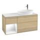 V&B Waschtischunterschrank Wandbeleuchtung Finion 120cm, Pl wh. m, Reg glo wh. Lac, Oa ven-1