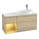 V&B Waschtischunterschrank Wandbeleuchtung Finion 120cm, Pl wh. m, Reg gol m Lac, Oa ven-1