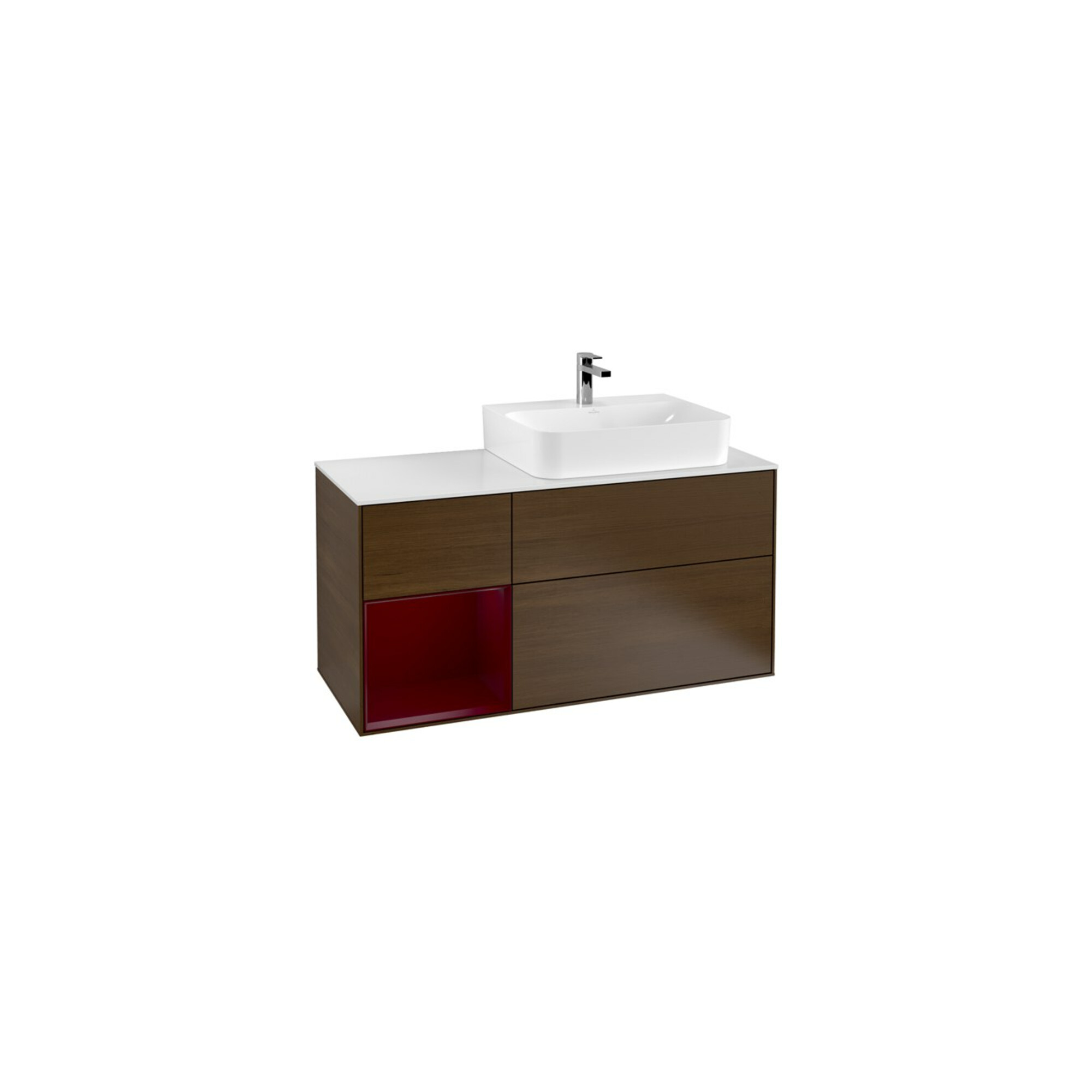 V&B Waschtischunterschrank Wandbeleuchtung Finion 120cm, Pl wh. m, Reg li Peo, wal ven ; Villeroy & Boch