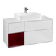 V&B Waschtischunterschrank Wandbeleuchtung Finion 120cm, Pl wh. m, Reg li Peo, wh. m Lac-1