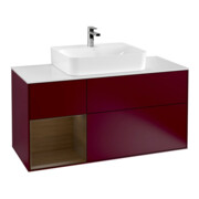 V&B Waschtischunterschrank Wandbeleuchtung Finion 120cm, Pl wh. m, Reg li wal ven, Peo m