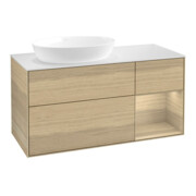 V&B Waschtischunterschrank Wandbeleuchtung Finion 120cm, Pl wh. m, Reg Oa ven, Oa ven