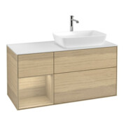 V&B Waschtischunterschrank Wandbeleuchtung Finion 120cm, Pl wh. m, Reg Oa ven, Oa ven