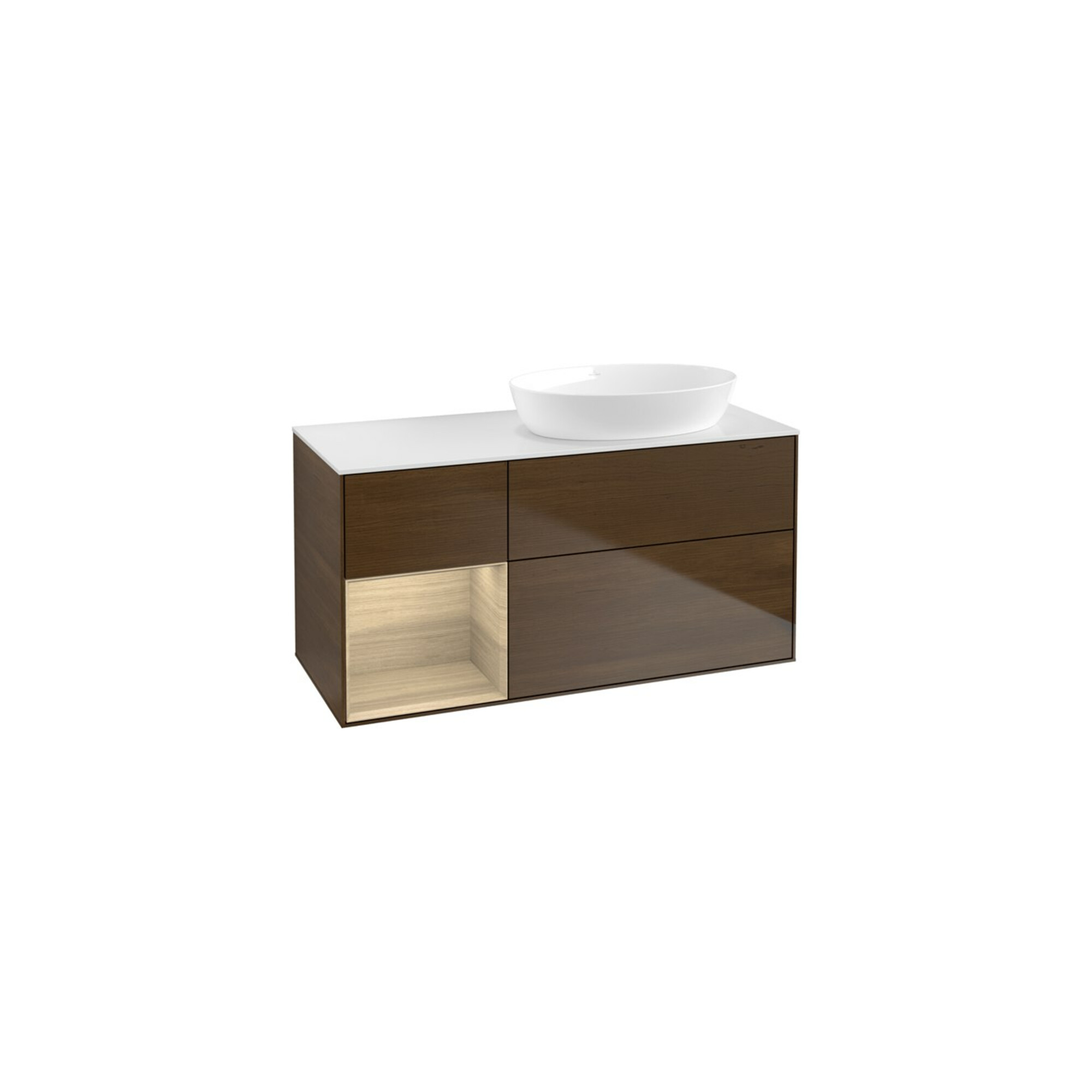 V&B Waschtischunterschrank Wandbeleuchtung Finion 120cm, Pl wh. m, Reg Oa ven, wal ven ; Villeroy & Boch