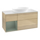 V&B Waschtischunterschrank Wandbeleuchtung Finion 120cm, Pl wh. m, Reg Oli. m Lac, Oa ven-1