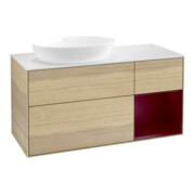 V&B Waschtischunterschrank Wandbeleuchtung Finion 120cm, Pl wh. m, Reg Peo m Lac, Oa ven