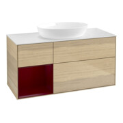 V&B Waschtischunterschrank Wandbeleuchtung Finion 120cm, Pl wh. m, Reg Peo m Lac, Oa ven