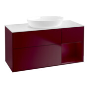 V&B Waschtischunterschrank Wandbeleuchtung Finion 120cm, Pl wh. m, Reg Peo m Lac, Peo m
