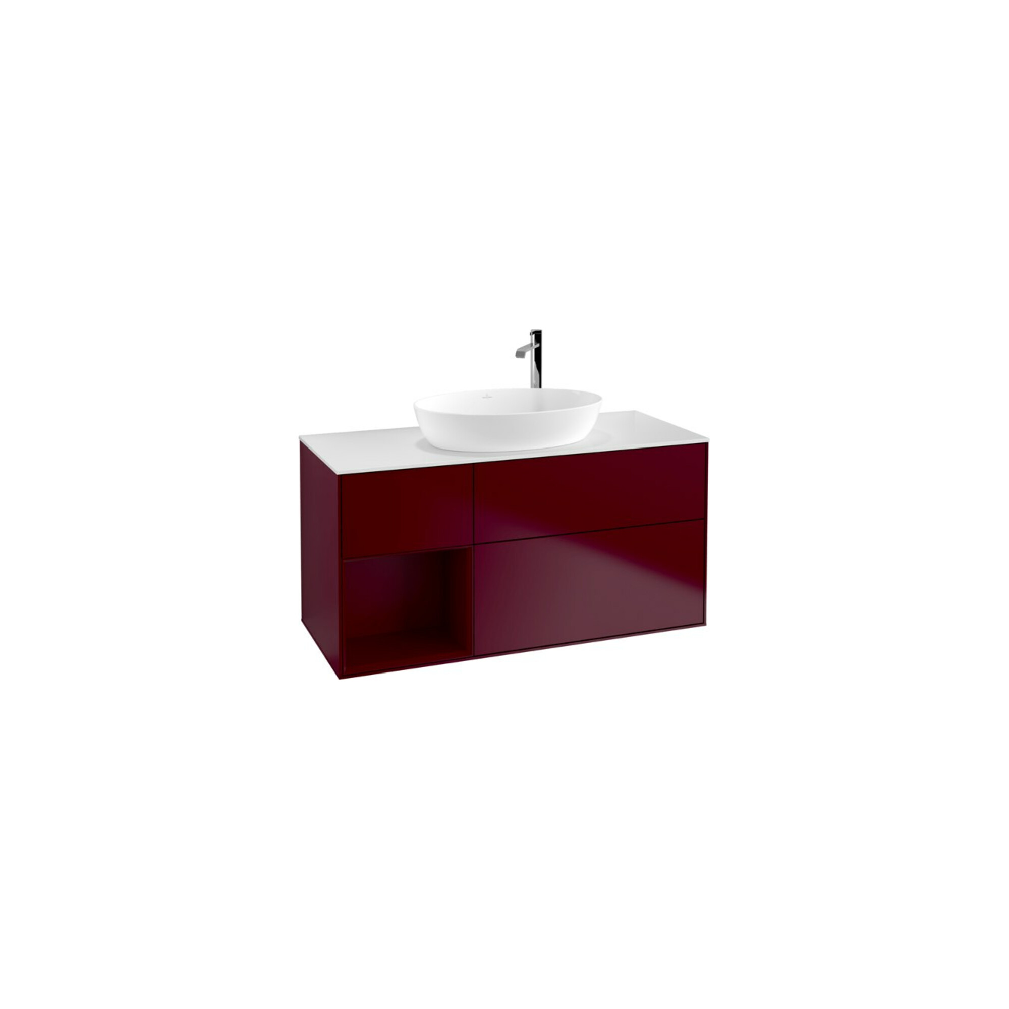 V&B Waschtischunterschrank Wandbeleuchtung Finion 120cm, Pl wh. m, Reg Peo m Lac, Peo m ; Villeroy & Boch