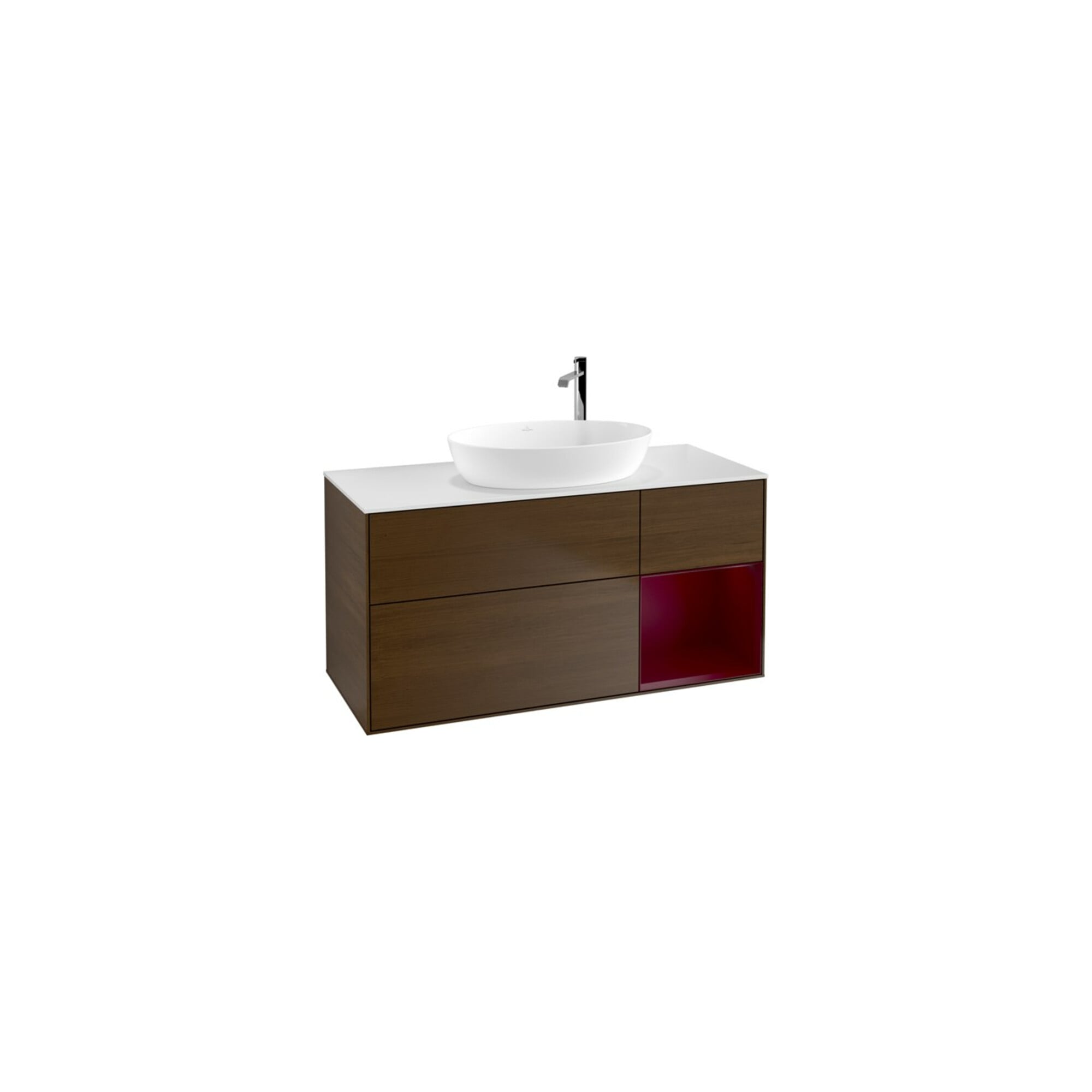 V&B Waschtischunterschrank Wandbeleuchtung Finion 120cm, Pl wh. m, Reg Peo m Lac, wal ven ; Villeroy & Boch