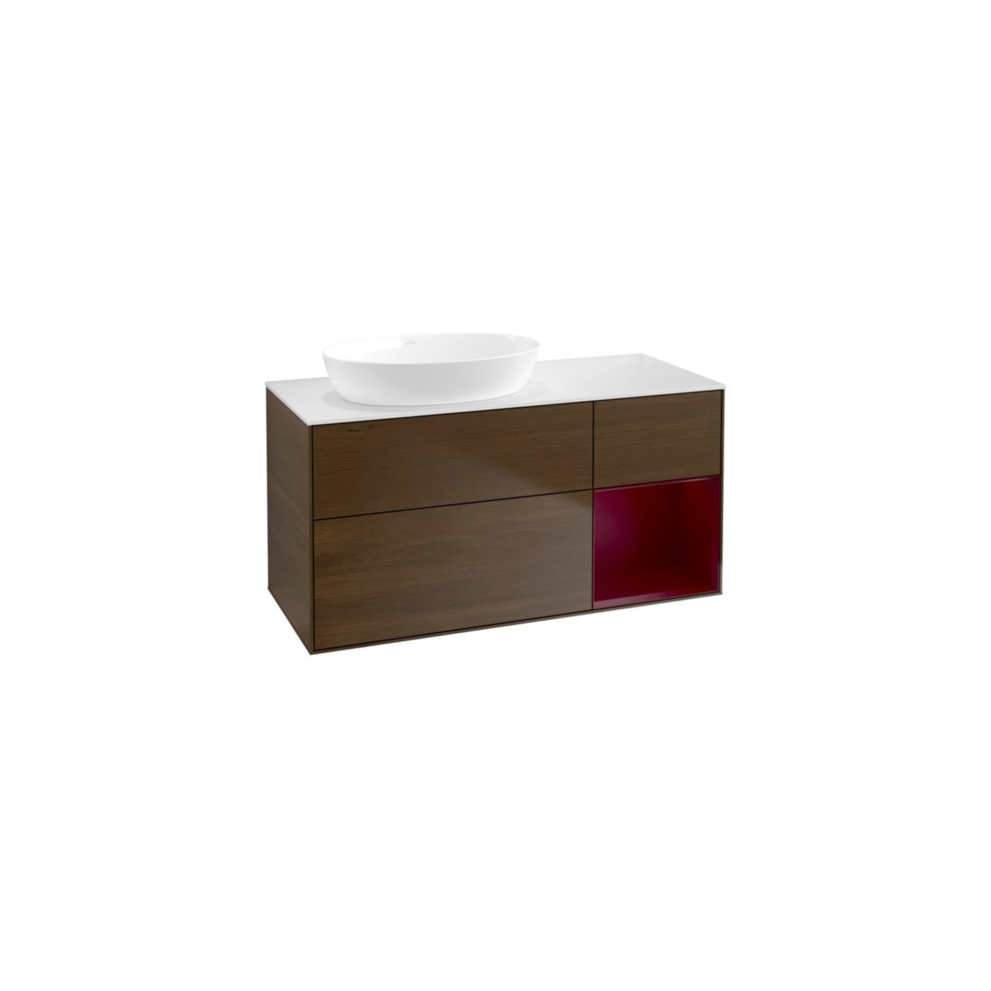 V&B Waschtischunterschrank Wandbeleuchtung Finion 120cm, Pl wh. m, Reg Peo m Lac, wal ven ; Villeroy & Boch