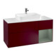V&B Waschtischunterschrank Wandbeleuchtung Finion 120cm, Pl wh. m, Reg re Oli. m, Peo m-1