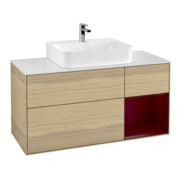 V&B Waschtischunterschrank Wandbeleuchtung Finion 120cm, Pl wh. m, Reg re Peo, Oa ven