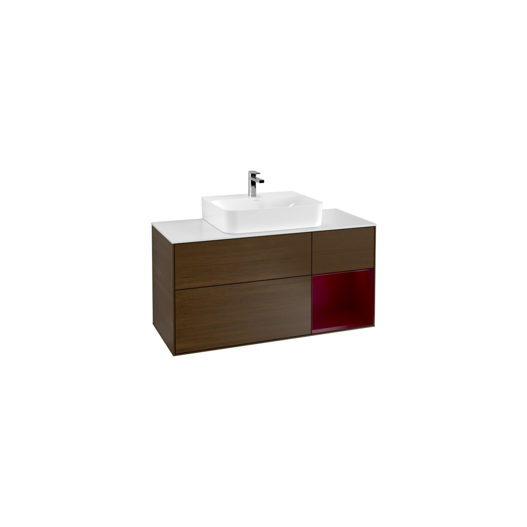 V&B Waschtischunterschrank Wandbeleuchtung Finion 120cm, Pl wh. m, Reg re Peo, wal ven ; Villeroy & Boch