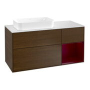 V&B Waschtischunterschrank Wandbeleuchtung Finion 120cm, Pl wh. m, Reg re Peo, wal ven