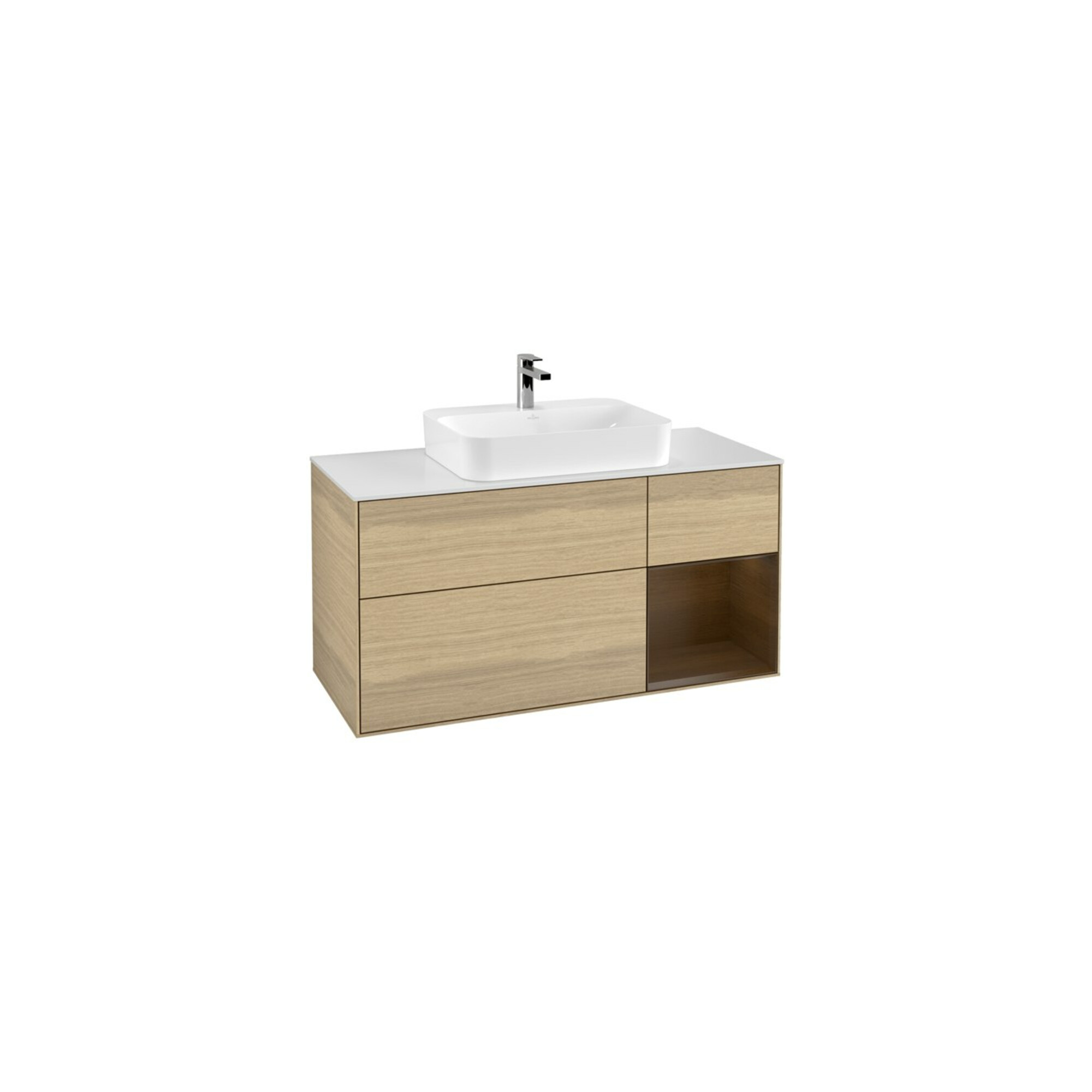 V&B Waschtischunterschrank Wandbeleuchtung Finion 120cm, Pl wh. m, Reg re wal ven, Oa ven ; Villeroy & Boch