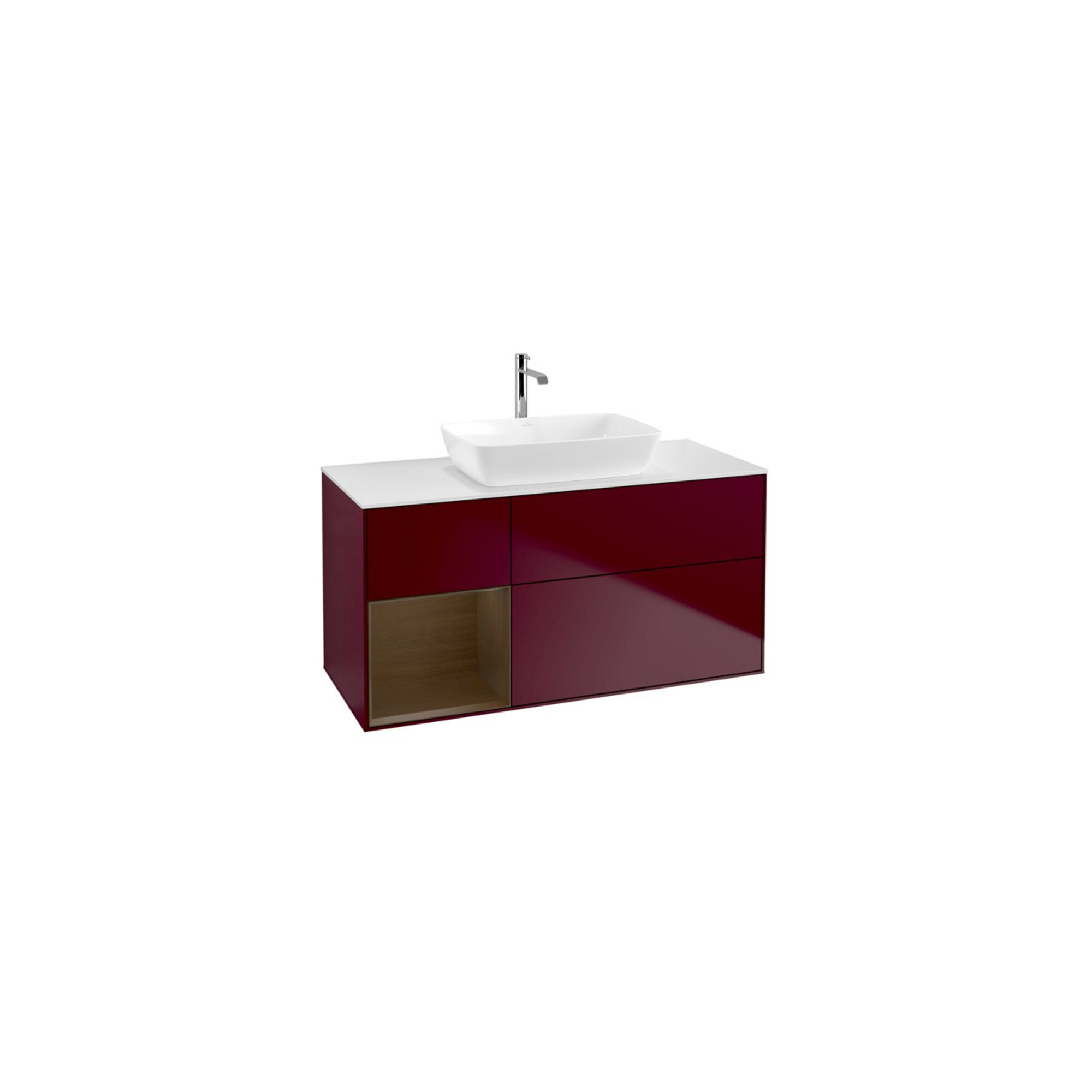 V&B Waschtischunterschrank Wandbeleuchtung Finion 120cm, Pl wh. m, Reg wal ven, Peo m ; Villeroy & Boch