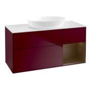 V&B Waschtischunterschrank Wandbeleuchtung Finion 120cm, Pl wh. m, Reg wal ven, Peo m