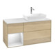 V&B Waschtischunterschrank Wandbeleuchtung Finion 120cm, Pl wh. m, Reg wh. m Lac, Oa ven-1