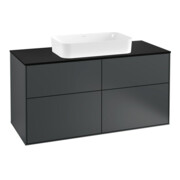 V&B Waschtischunterschrank Wandbeleuchtung Finion 120x60,3cm, Abd.-Pl. bla m, md bl. m Lac