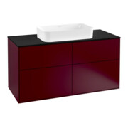V&B Waschtischunterschrank Wandbeleuchtung Finion 120x60,3cm, Abd.-Pl. bla m, Peony Matt