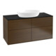 V&B Waschtischunterschrank Wandbeleuchtung Finion 120x60,3cm, Abd.-Pl. bla m, wal veneer-1