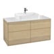 V&B Waschtischunterschrank Wandbeleuchtung Finion 120x60,3cm, Abd.-Pl. wh. m, Oak Veneer-1