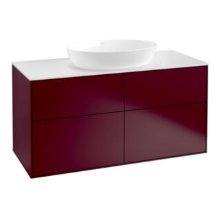 V&B Waschtischunterschrank Wandbeleuchtung Finion 120x60,3cm, Abd.-Pl. wh. m, Peony Matt