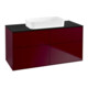 V&B Waschtischunterschrank Wandbeleuchtung Finion 120x60,3x50,1cm, Gl. bla m, Peony Matt-1