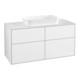 V&B Waschtischunterschrank Wandbeleuchtung Finion 120x60,3x50,1cm, Gl. wh. m, glo wh. Lac-1