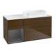 V&B Waschtischunterschrank Wandbeleuchtung Finion 120x60 cm, Reg li Anthrac. m, wal veneer-1