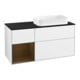 V&B Waschtischunterschrank Wandbeleuchtung Finion 120x60 cm, Reg li wal ven, glo wh. Lac