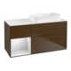 V&B Waschtischunterschrank Wandbeleuchtung Finion 120x60 cm, Reg li wh. m Lac, wal veneer-1