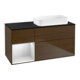 V&B Waschtischunterschrank Wandbeleuchtung Finion 120x60 cm, Reg li wh. m Lac, wal veneer-1